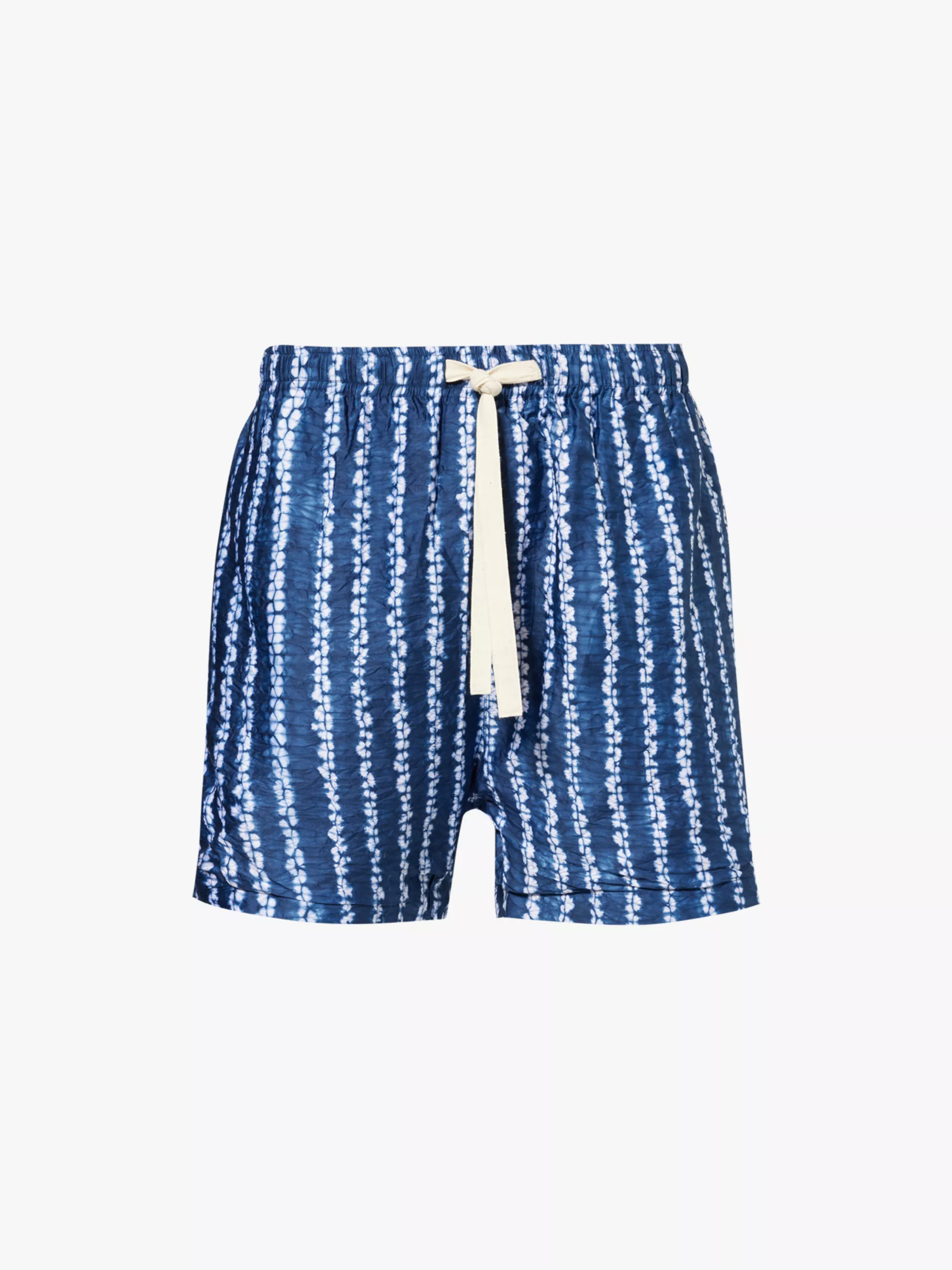 Short en soie bleu tie-dye Kartik Research