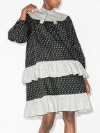 Batsheva Fifi gestuftes Minikleid mit Blumenrüschen