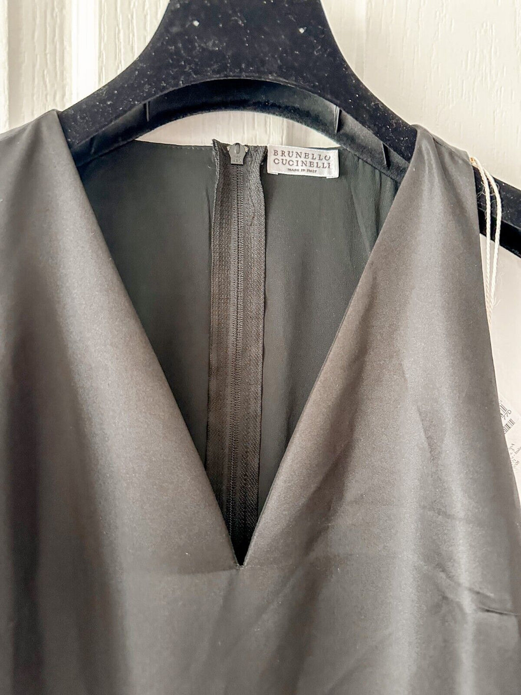 Brunello Cucinelli Black Tailored Top Pink Velvet Trouser 2-in-1 Wide Leg Jumpsuit