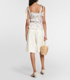 Polo Ralph Lauren Floral Tie-Up Strap Tiered Top