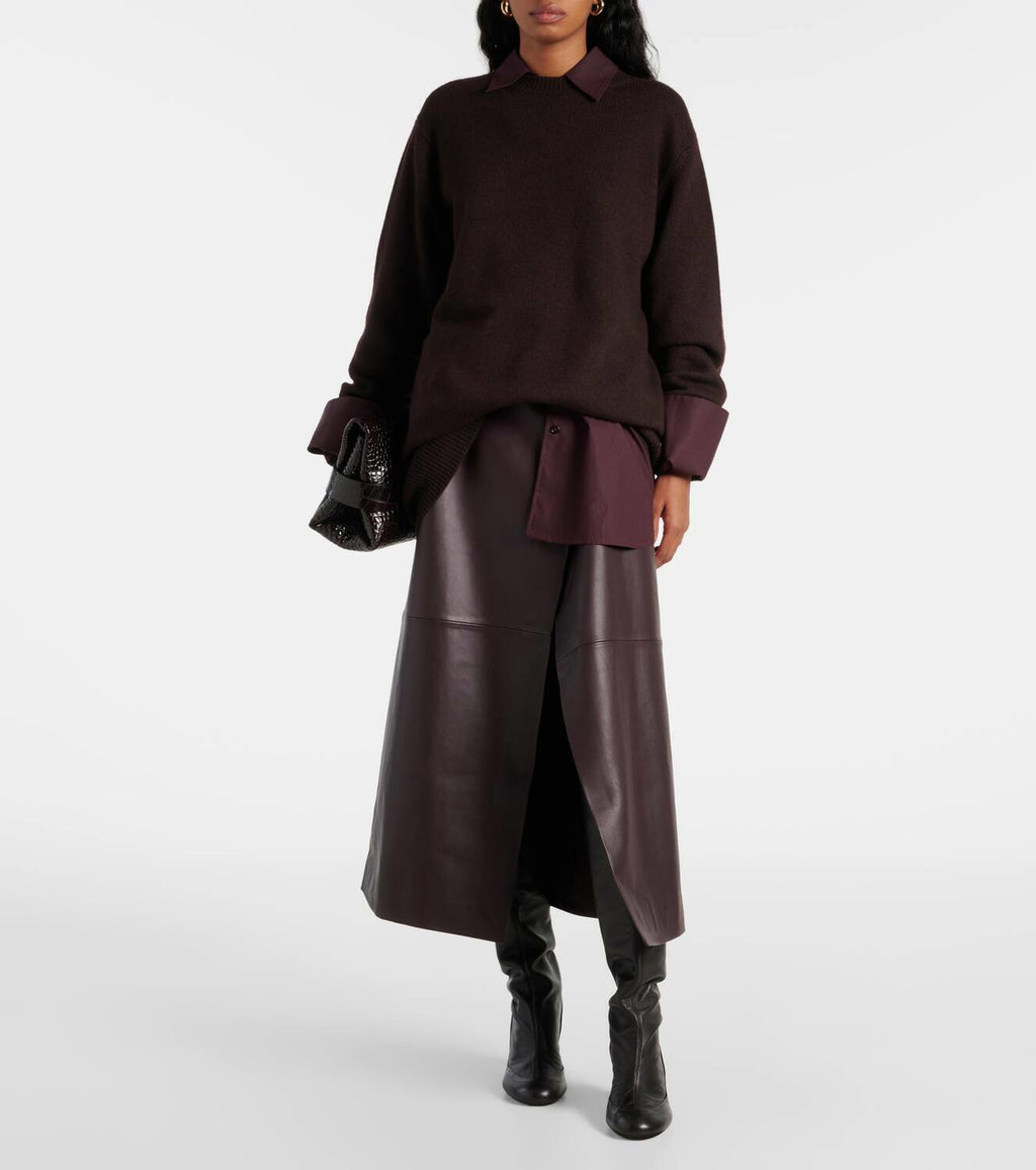 The Frankie Shop Maxime Wool Cashmere Blend Sweater Jumper Dress