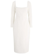Odd Muse Bridal White Pearl Trim The Ultimate Muse Midi Dress