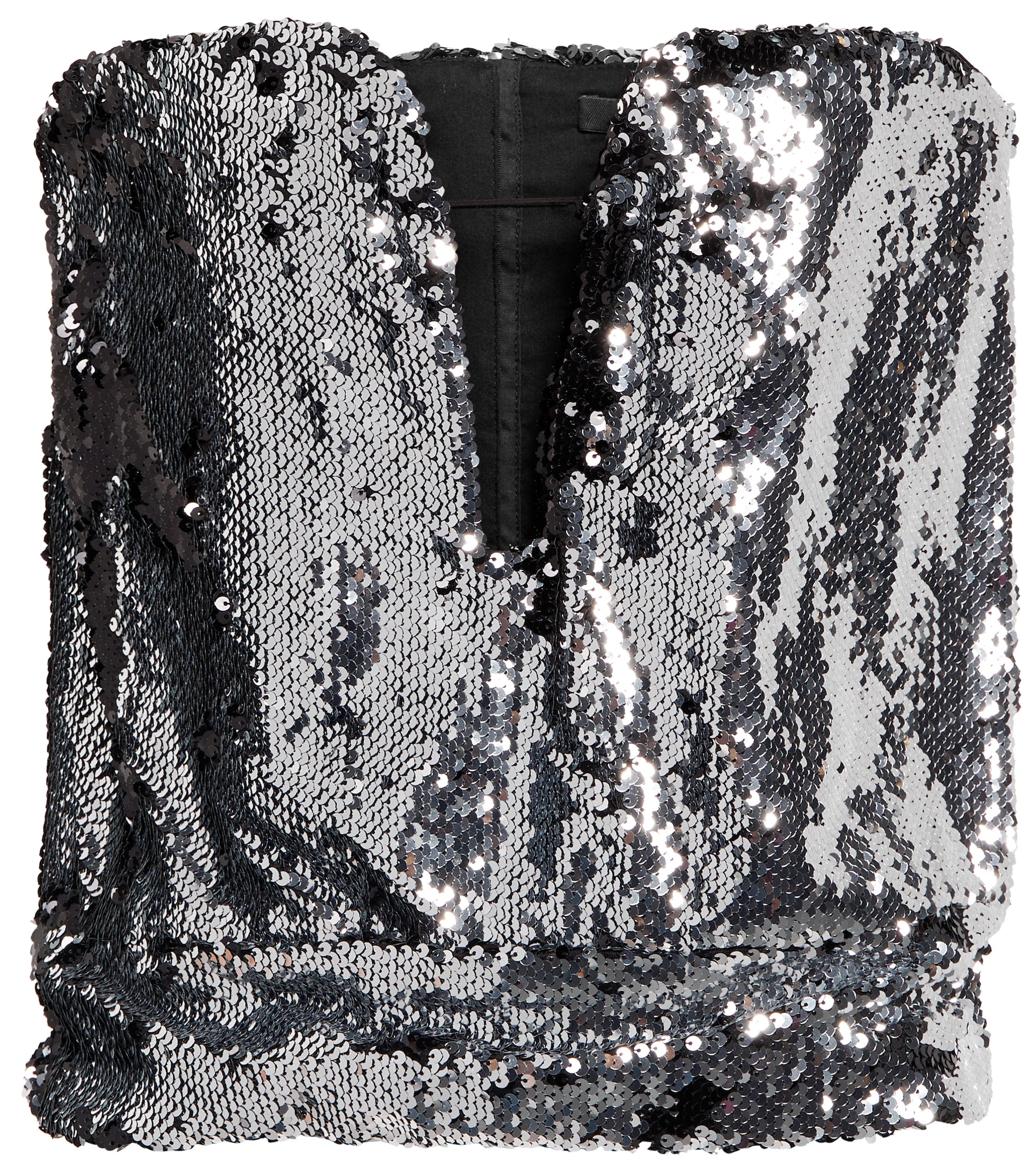 Isabel Marant Mandy Sequinned Embellished Plunge Bustier Top