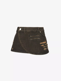MIAOU Hunter Zip-Detail Low-Waist Denim Mini Skirt - House Of Huntington