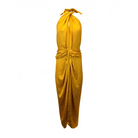 JOHANNA ORTIZ Vastness Of The Sea Marigold Halterneck Dress - House Of Huntington