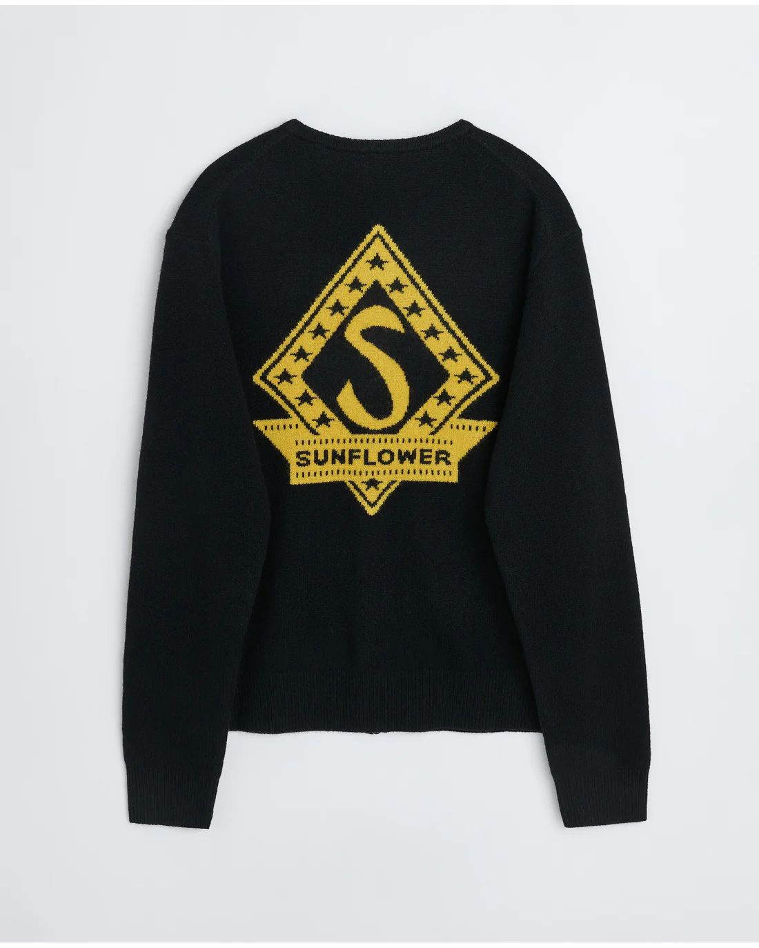 Sunflower Black Movie Merino Wool Zip Cardigan