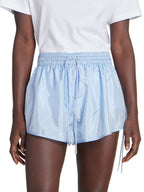 Isabel Marant Lysmee Blue Side-tie Track Boxer Shorts