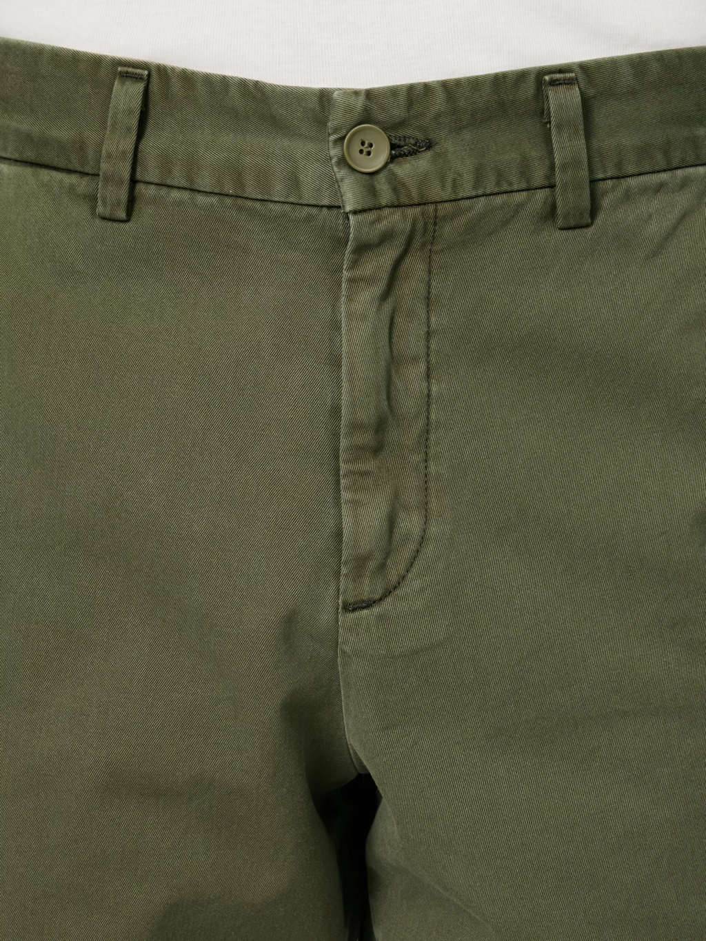 Agolde Herren Vinson Chino-Shorts aus Baumwolle mit mittlerer Leibhöhe, Moosgrün