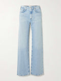 Agolde Harper Light Blue Denim Straight Leg Jeans
