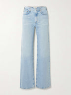 Agolde Harper Light Blue Denim Straight Leg Jeans