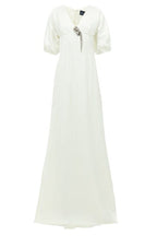Julie De Libran Bridal White Puff Sleeve Wedding Dress