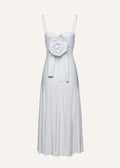 Magda Butrym Rose White Sweetheart Midi Dress