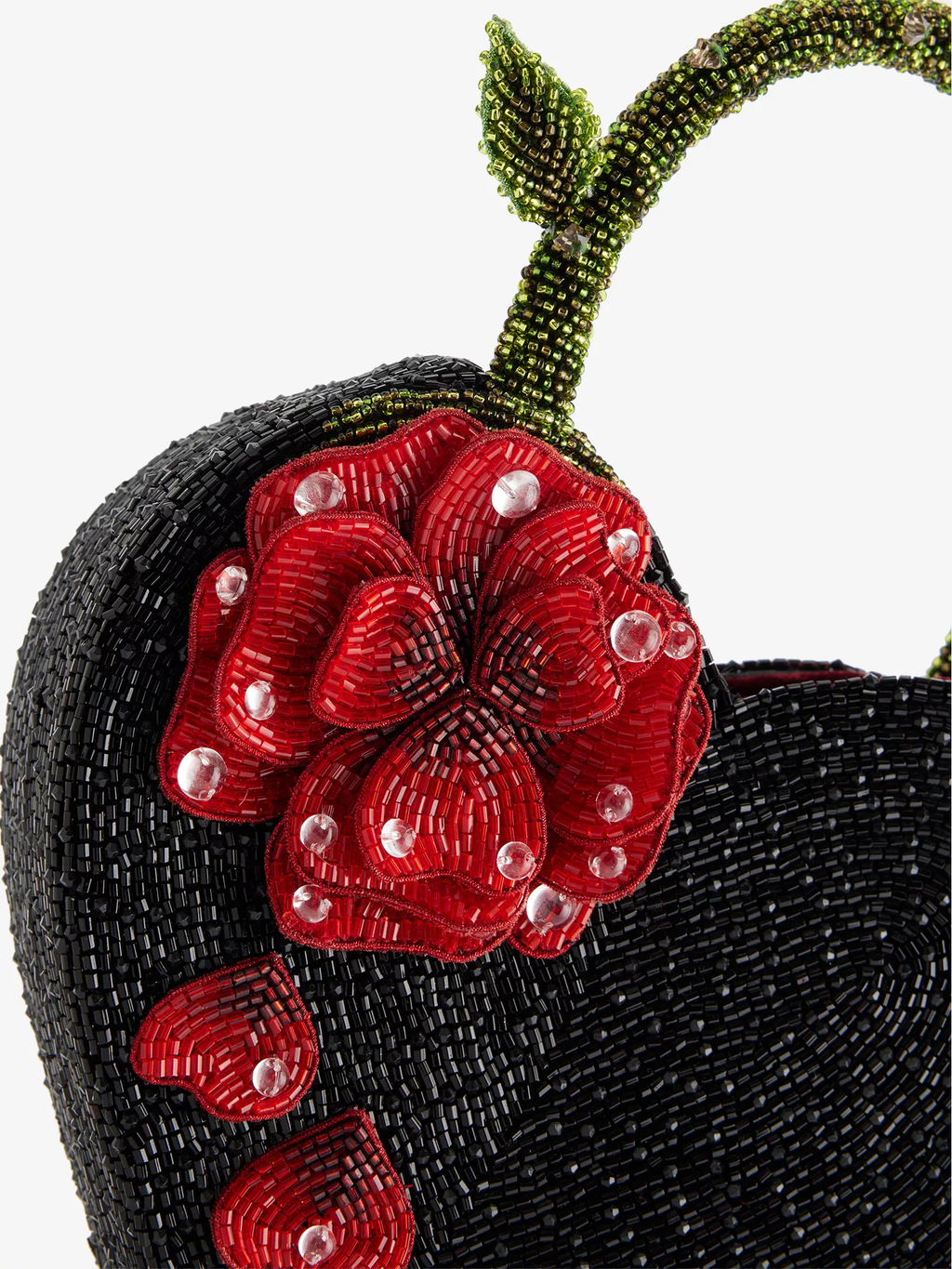 Clio Peppiatt x Disney Beaded Enchanted Rose Heart Bag (IMPERFECT)