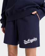 Sporty & Rich Navy Los Angeles Dodgers Gym Shorts