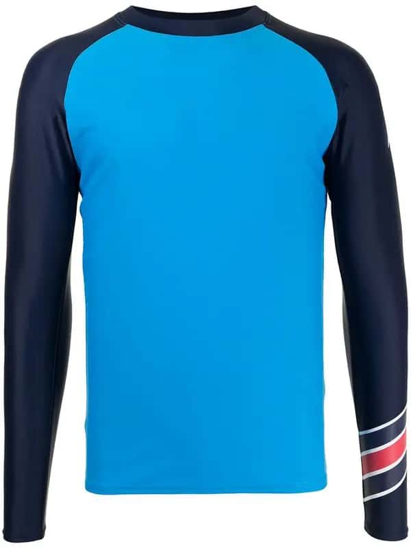 Perfect Moment Mens Blue Long Sleeve Rash Guard Ski Top