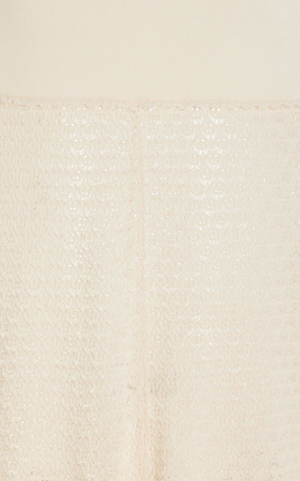 POSSE Romy Cremefarbenes Maxikleid aus Häkelstrick