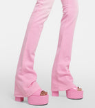 PARIS TEXAS Pink Tatiana Patent Leather Platform 130mm High Heels - House Of Huntington