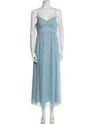 TVF for DVF Blue Floral Slip Dress - House Of Huntington