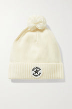 Perfect Moment Patch Ii Pompom Embellished Appliquéd Wool Beanie