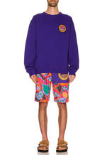 Isabel Marant Mens Laverneo Purple Bold Logo Print Shorts