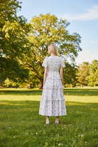 NEEDLE AND THREAD Floral Print Tiered Hem Organic Cotton Midi Dress - House Of Huntington