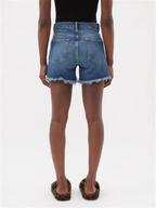 Raey Comet Mid-Rise Long Organic Cotton Denim Shorts - House Of Huntington