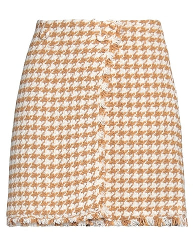 Iblues Max Mara Tweed Houndstooth Print Wrap Skirt