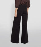 FRAME Black Le Palazzo Wide Leg Denim Jeans