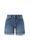 Raey Comet Mid-Rise Long Organic Cotton Denim Shorts - House Of Huntington