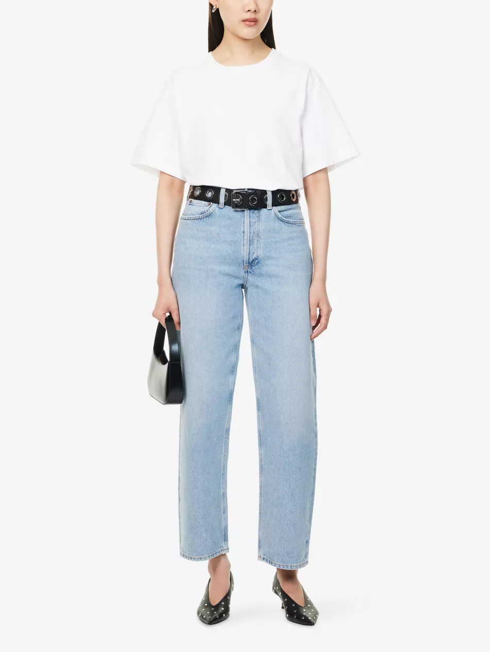 Agolde Henson Baggy Taper Denim Jeans in Replica