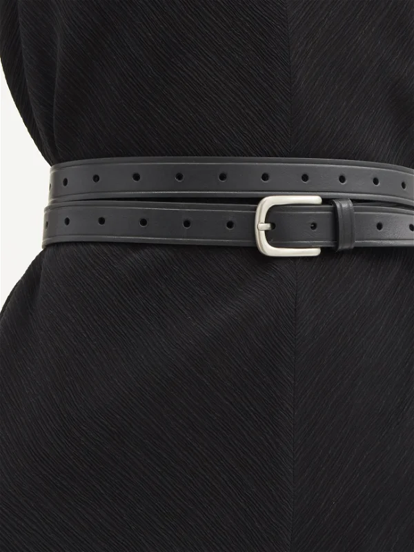 Raey Black Crinkled Silk Crepe Shift Dress - House Of Huntington