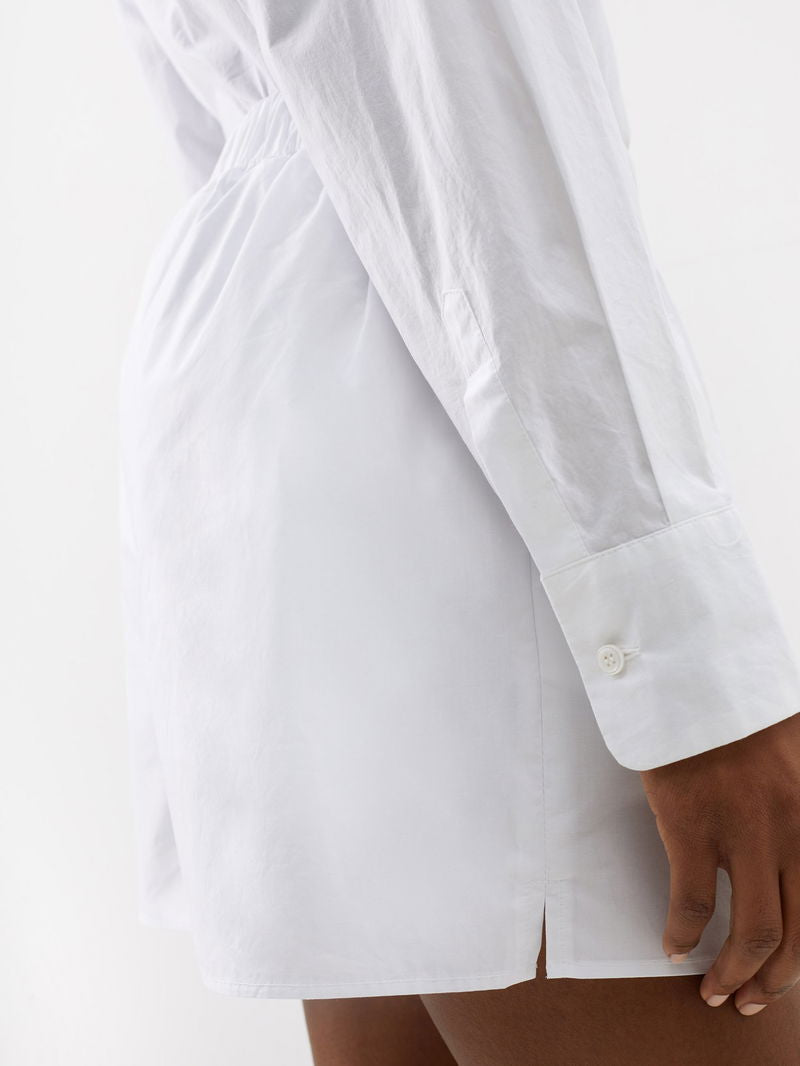 The Frankie Shop White Lui Logo Embroiderd Front Boxer Shorts