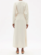 RAEY Cream Dolman-Sleeve Side-Split Wrap Dress - House Of Huntington