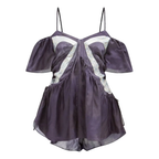 Isabel Marant Brandi Semi Sheer Satin Playsuit