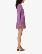 Stine Goya Noelia Sequin Embellished Orchid Purple Mini Dress