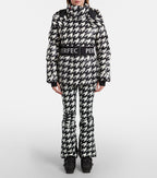 Perfect Moment Aurora Houndstooth Black & White High Waist Flare Ski Pants Trousers