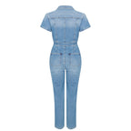 Good American Denim Blue Fit For Success Jumpsuit
