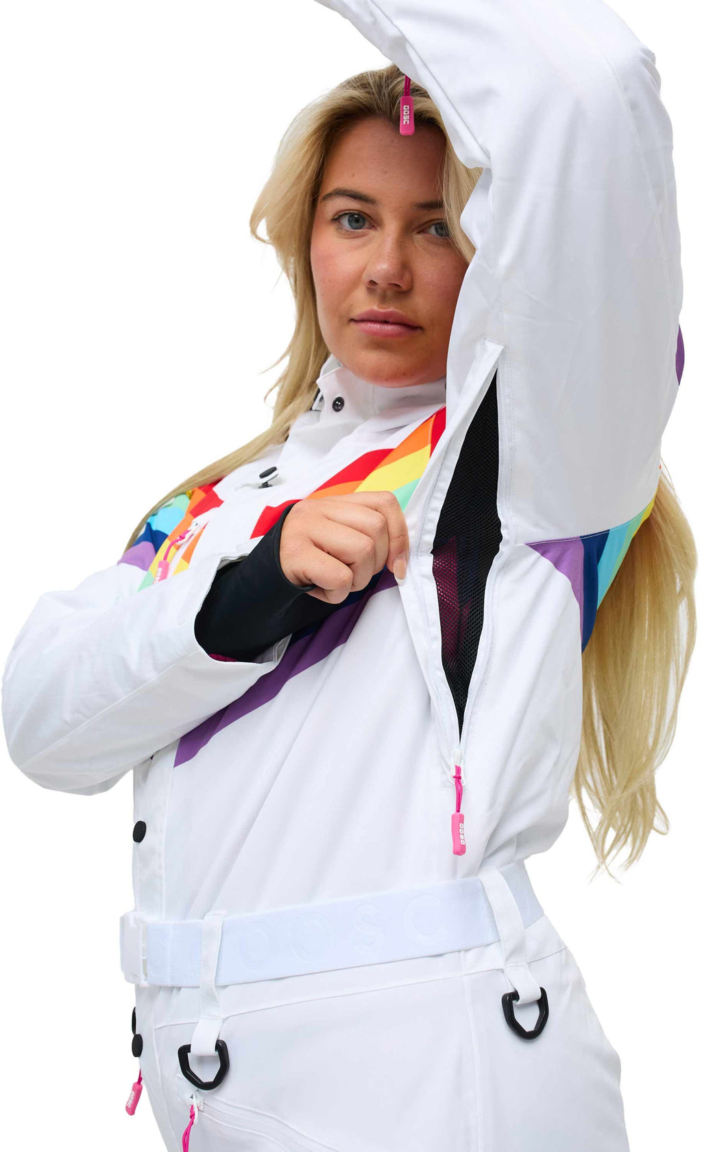 OOSC Rainbow Road Stripe Ski Suit