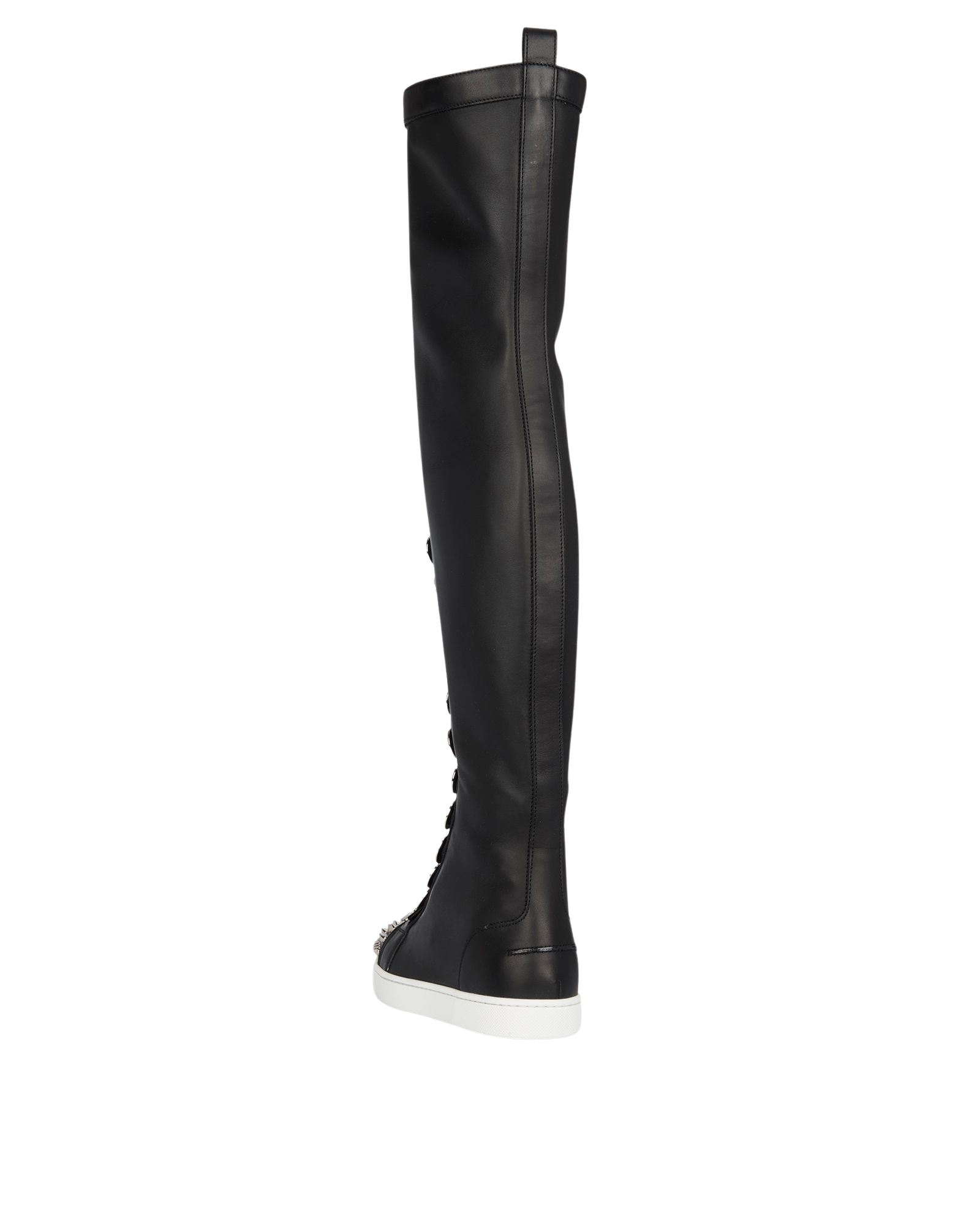 CHRISTIAN LOUBOUTIN BUCHETTA SPIKE TOE LACE UP BOOTS (EU 36)