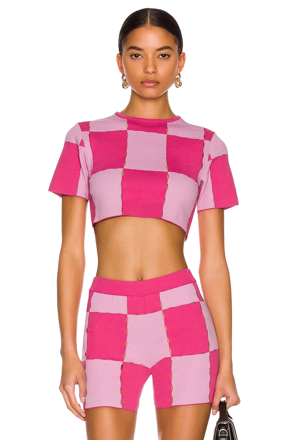 Jacquemus Le Maille Gelato Pink Knit Top