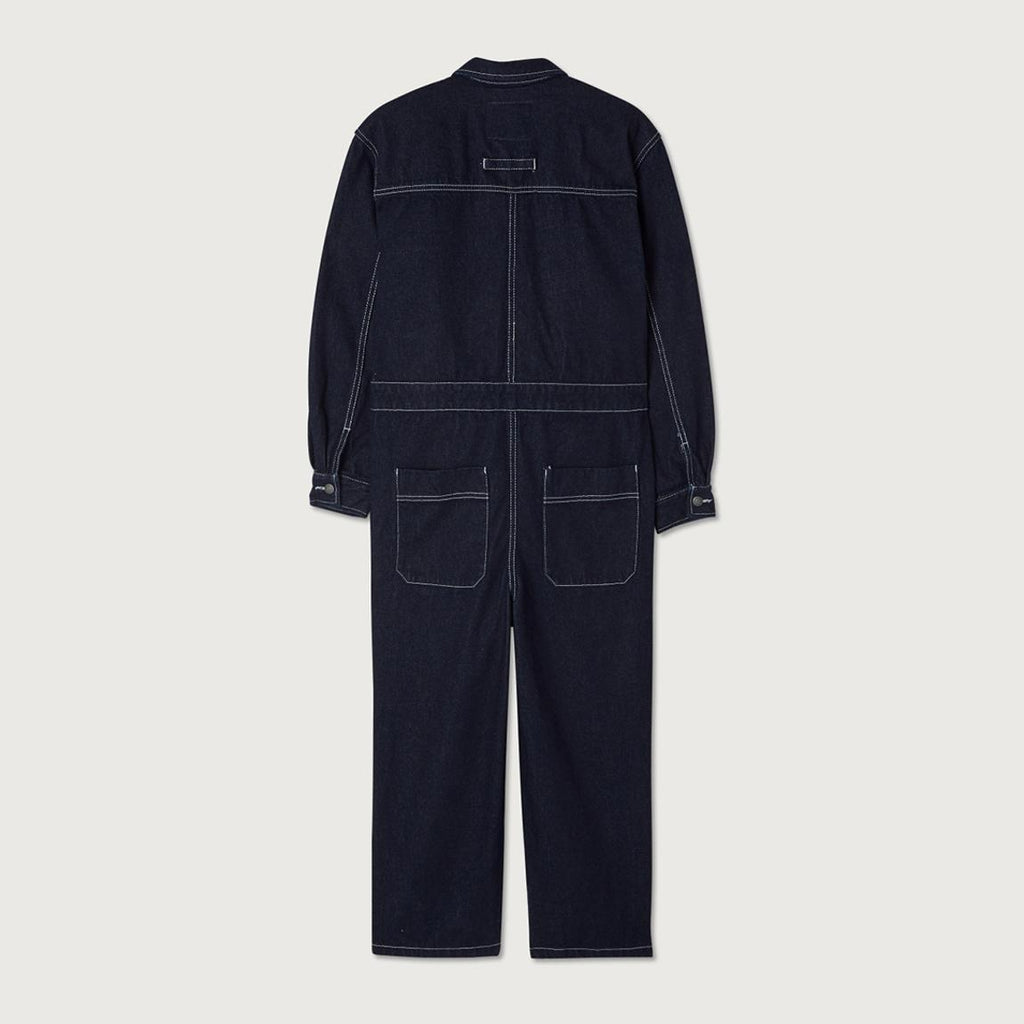 American Vintage Denim Dark Wash Boiler Jumpsuit