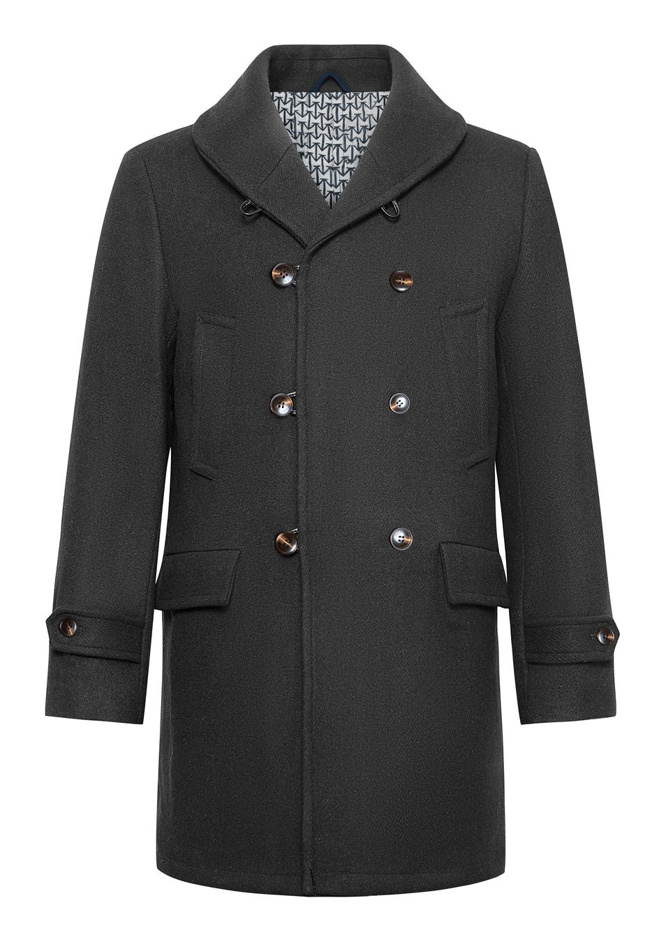 Moncrief Double Breasted Dark Green Coat
