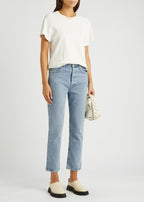 Agolde Riley High Rise Straight Crop Jeans