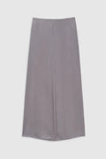 Anine Bing Purple Silk Satin Slip Skirt
