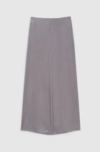 Anine Bing Purple Silk Satin Slip Skirt
