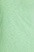 Rejina Pyo Green Nina One Shoulder Ribbed Cotton Tank Top