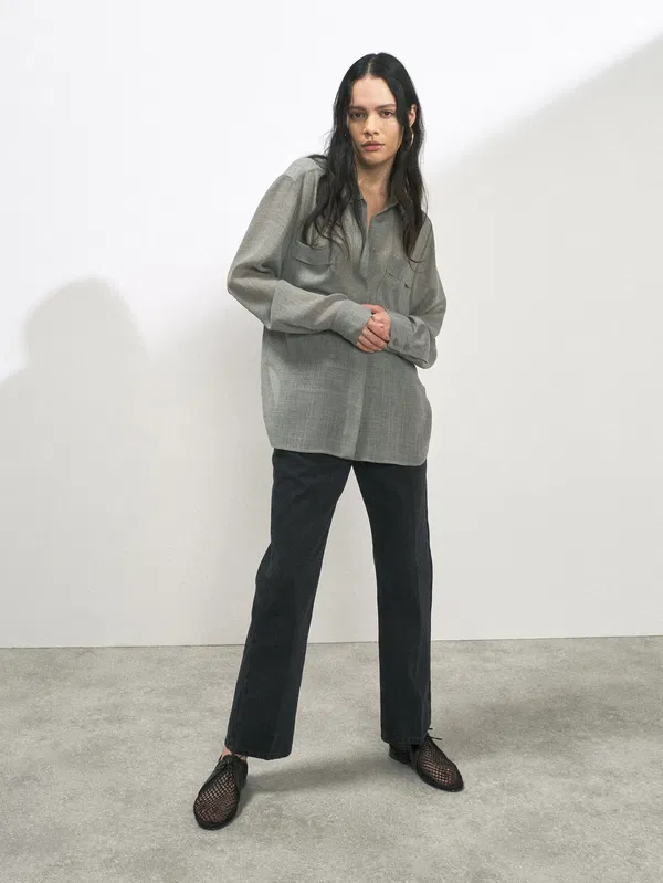 Raey Black Find Straight Leg Denim Jeans