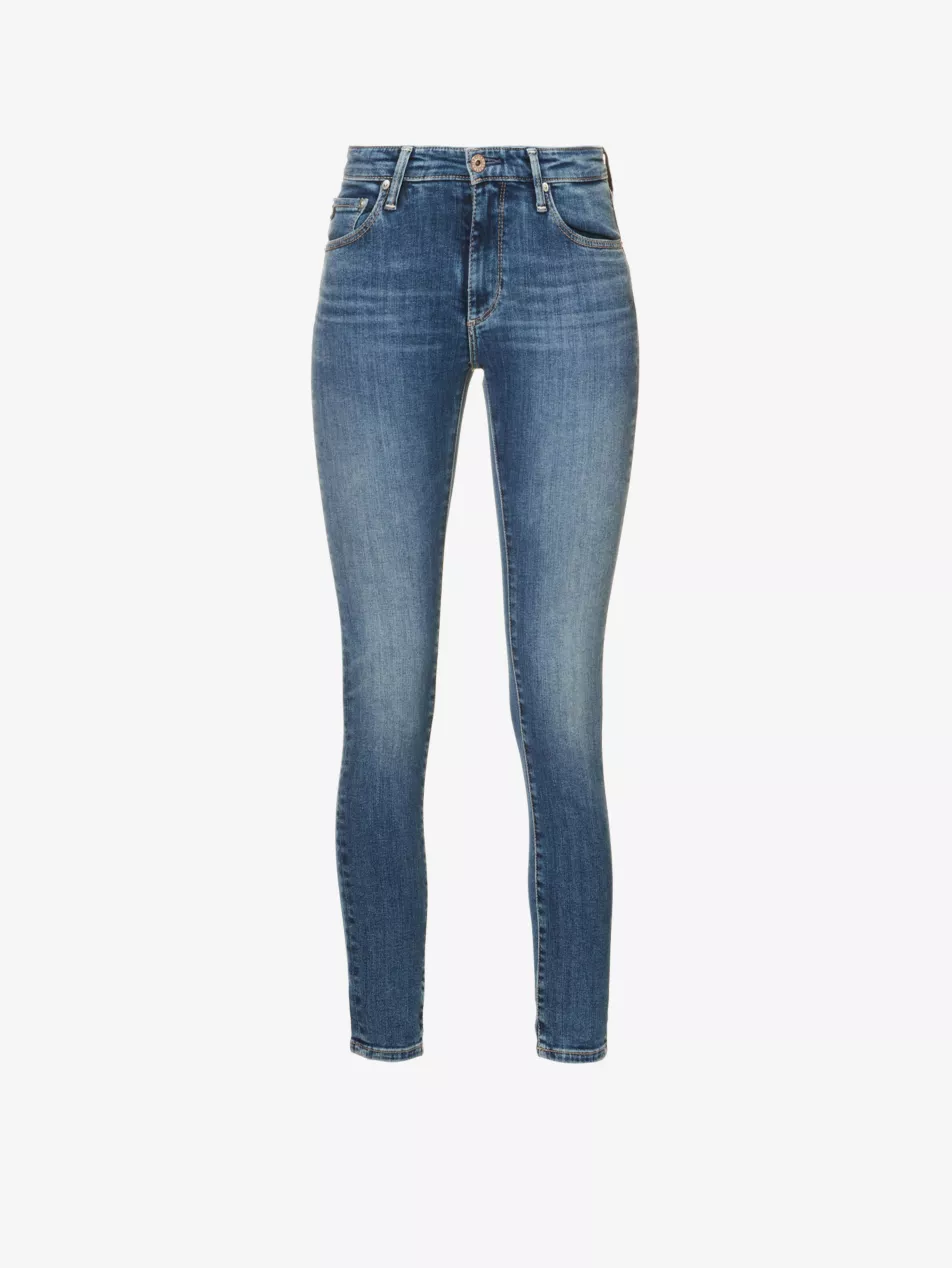 AG Jeans Denim Super Skinny Ankle Legging Blue Jeans