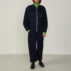 American Vintage Denim Dark Wash Boiler Jumpsuit