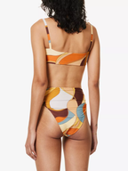 SIR. Vista Abstract Print Bandeau Bikini Top - House Of Huntington